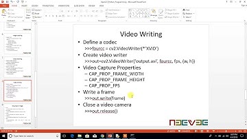 OpenCV Video Writer - Session 4