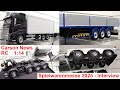 Neue Carson-Auflieger für 1:14-Tamiya-Trucks @ Spielwarenmesse 25 – Schwanenhals-Tiefbett-Tieflader
