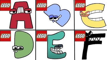 How To Build LEGO All Alphabet Lore characters A-F