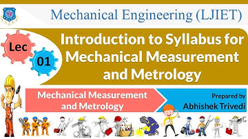 L 1 Introduction to Syllabus | Mechanical Measurement and Metrology | Mechanical