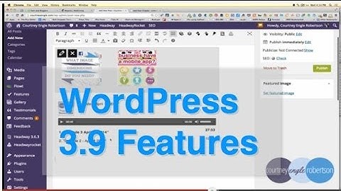 WordPress 3.9 Walkthrough