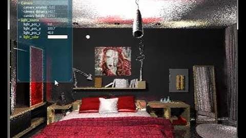 Indoor scene with global illumination