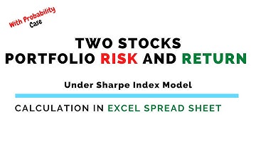 Case-3: How to calculate portfolio risk & return in excel spreadsheet