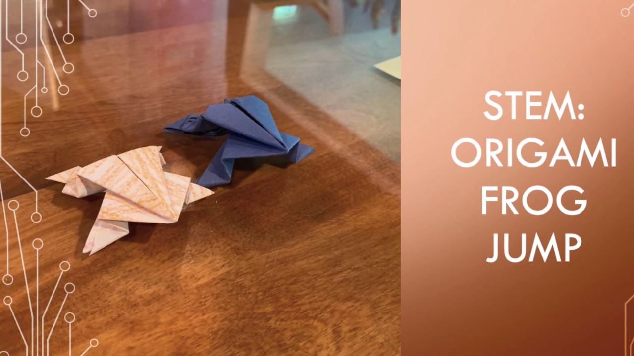 STEM Origami Jumping Frog Race YouTube