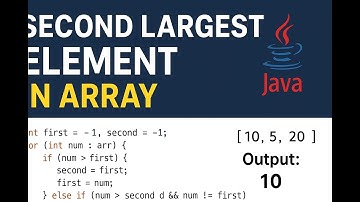 Second Largest Element in Array | Easy Coding Problem for Beginners