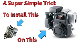 Honda Small Engine Carburetor Trick GC160 / GC190 #smallenginerepair #powerequipment #lawnmower by machinesnmetal 209 views 1 month ago 2 minutes, 27 seconds