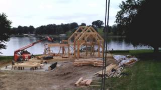 Walsh Timber Frame Timelapse Lake Viking Mo
