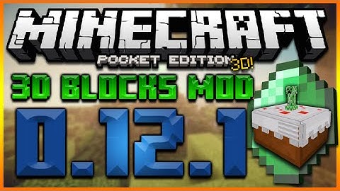 ★MINECRAFT POCKET EDITION 0.12.1 - EPIC NEW 3D BLOCKS & ITEMS MOD - 3D CAKE, FURNACE & MORE★