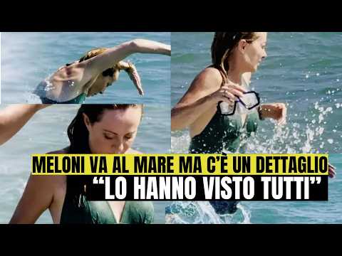 Video Giorgia Meloni si rilassa al mare ma si nota un dettaglio: Lo hanno visto tutti