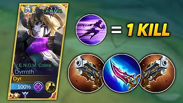 DYRROTH 2ND SKILL = 1 KILL BUILD