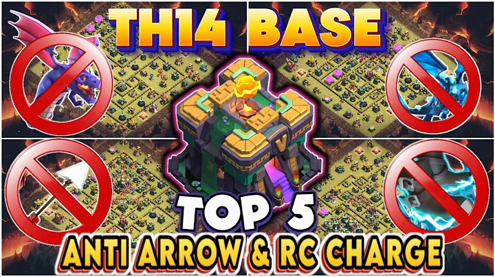 BEST-05 ANTI-ARROW TH14 WAR / TROPHY / CWL BASE WITH LINKS + BONUS VIDEO || TH14 UNBEATEN BASE 