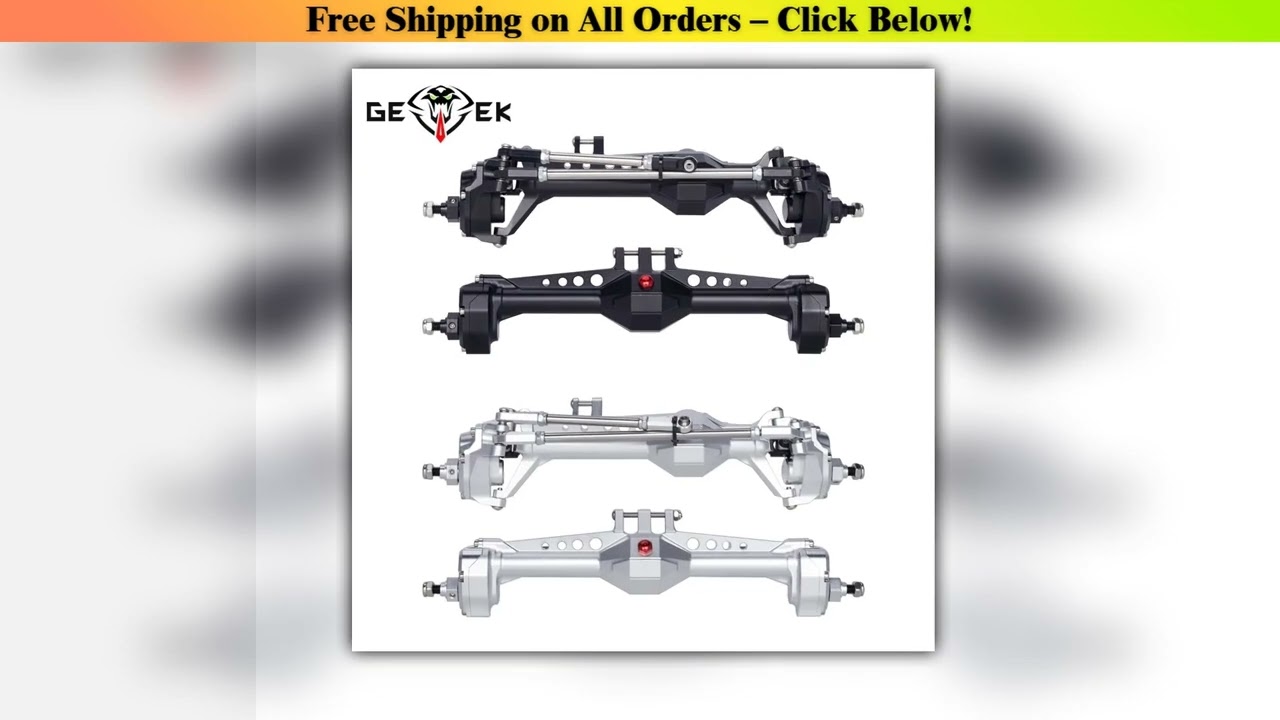 Machined Aluminum Front and Rear Portal Axle for 1/10 RC Crawler Vanquish VS4-10 Phoenix F10 LCG