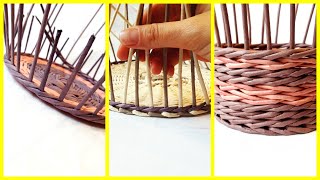 How to make a neat transition from the bottom to the walls of the basket! 3 ways!