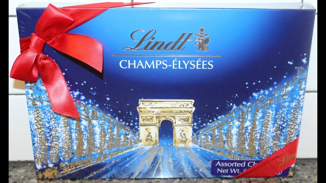 Lindt - Boîte CHAMPS-ÉLYSÉES Édition Or - Assortiment de Chocolats