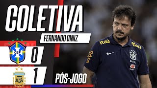 Fernando Diniz AO VIVO! Assista à coletiva do técnico após a derrota contra a Argentina