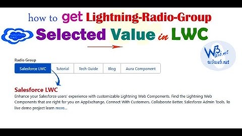How to create horizontal tabs uses of selected radio group button in Lightning Web Component – LWC
