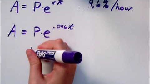 Finding the rate or time in a word problem on continuous exponential growth or decay