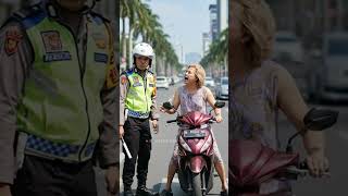 kami lagi operasi zebra polisi dan oma 🤣😂😂 #shorts #shortvideo #funny #funnyvideo #Ai