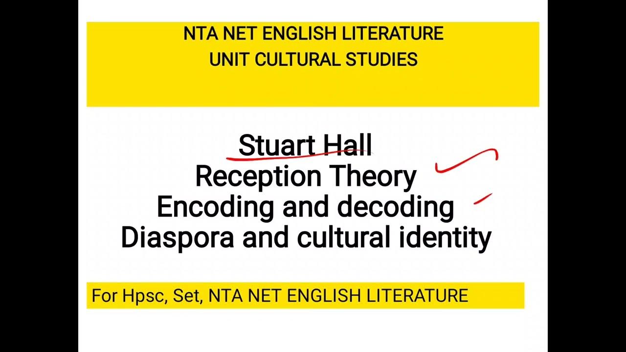 Stuart henry hall reception theory encoding and decoding diaspora
