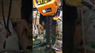 Electric chain hoist chain replacement video