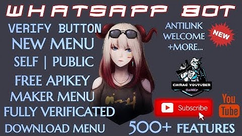 WHATSAPP BOT | BUTTON MENU | 🔥SCRIPT BOT🔥 | CHIRAG YOUTUBER