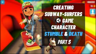 Making SUBWAY SURFERS Game in Unity3D Part 3 || Stumble & Death Animation (tutorial) screenshot 5