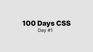 【 100 Days CSS Challenge 】ASMR Programming - Day 1