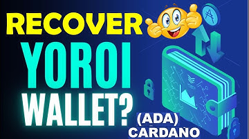 How To Recover Yoroi Wallet | Crypto Wallet Info | Multiple ADA wallets in Yoroi Wallet