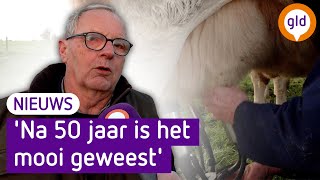 Boer Kees (72) stopt voorgoed met koeien melken in de wei