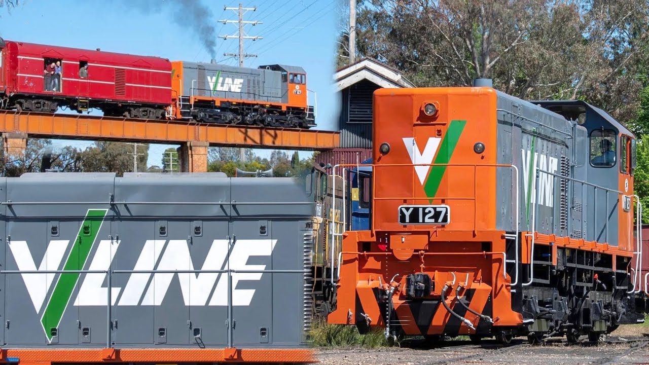 V/Line Orange & Grey RETURNS to the Mainline! (707 Operations Charter ...