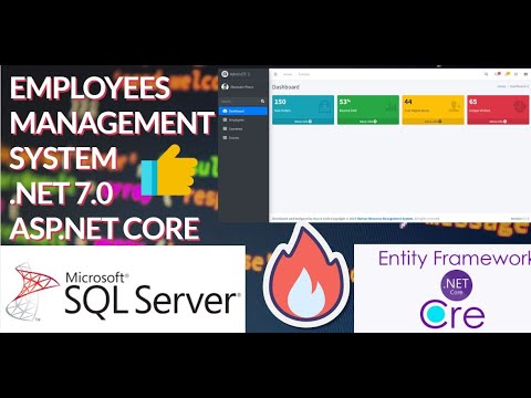 Integrate Admin LTE Template with ASP.NET CORE App|| Employees Management System .NET Core 7.0 | NEW