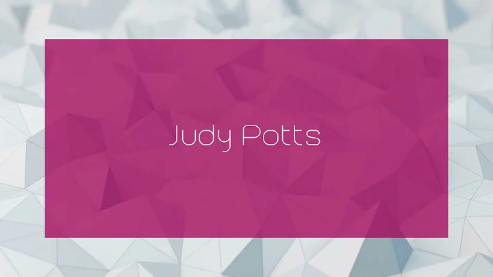 Judy Potts - appearance
