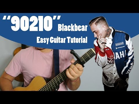 "90210" - BLACKBEAR (Easy Acoustic Guitar Tutorial Video)