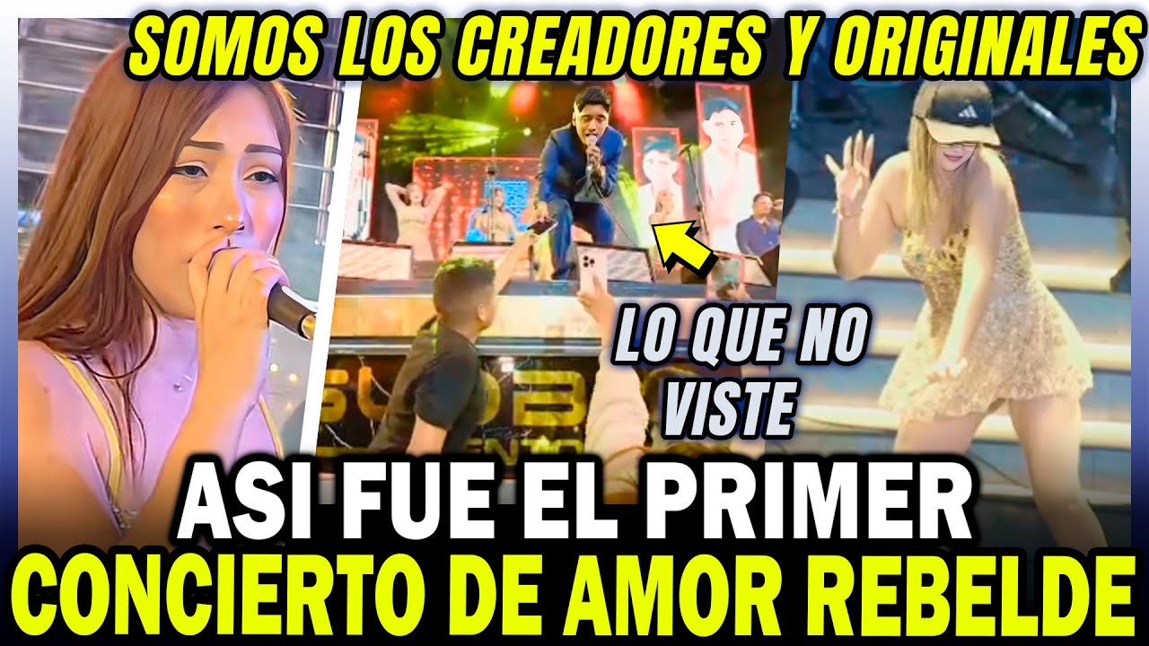 AMOR REBELDE ASI FUE su PRIMER CONCIERTO EN JULIACA - COPIARON CANCIONES y SHOW de SON DEL DUKE