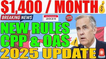 💥 CPP & OAS Update 2025 | Why Some Seniors Receive Around $1,400 Monthly | Eligibility Explained