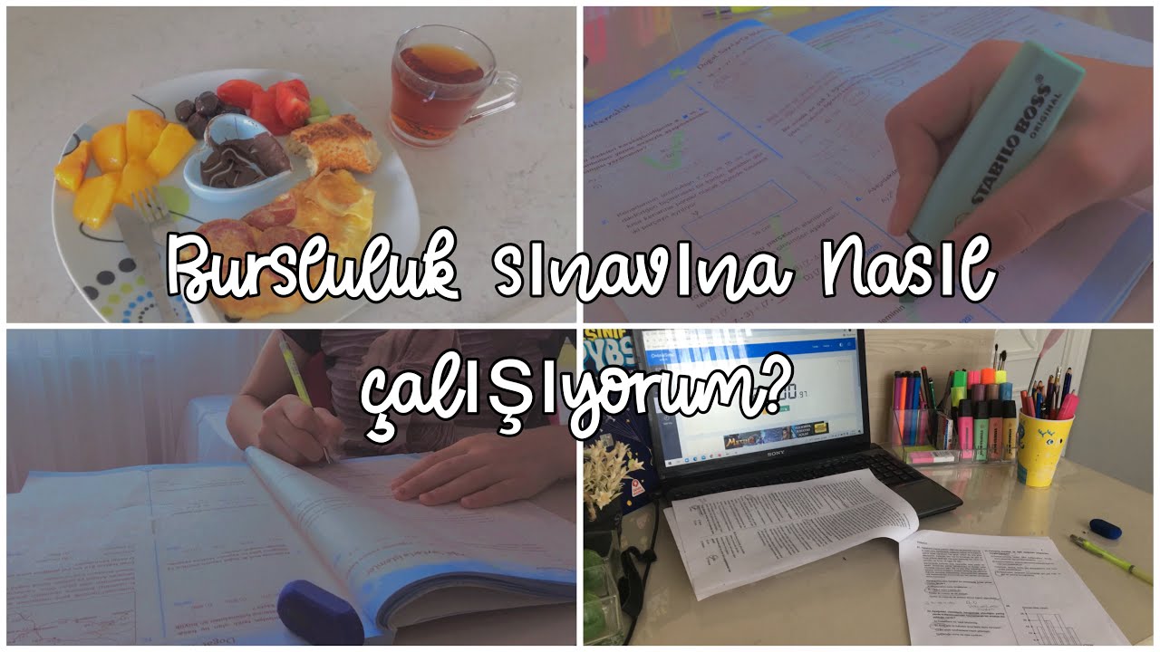 Bursluluk sınavına nasıl çalışıyorum? | Hangi kaynak kitapları kullanıyorum? | Günlük Vlog 🌿🌝