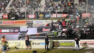 PRO Superstar Shootout Friday night qualifying Top Fuel \& Funny car @ BMP