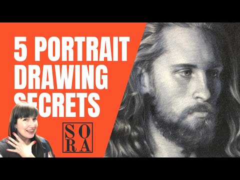 Secrets to Portrait Drawing Time Lapse Demo in Charcoal