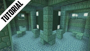 Minecraft: How to Build an Ocean Monument Interior Part 1 (Step By Step)