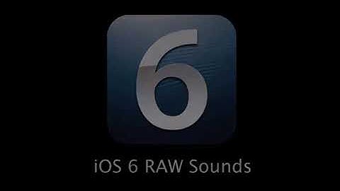 iOS 6 Raw System sounds￼