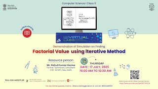 Demonstration of Simulation on Finding Factorial Value using Iterative Method