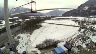 Aufbau der größten Windkraftanlage in der Schweiz - Teil 2