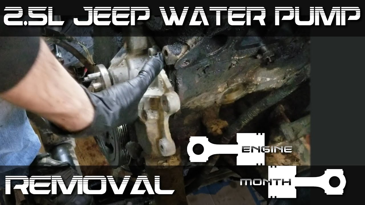 Water Pump Removal Jeep  4 Cylinder YJ - YouTube