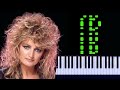 Bonnie Tyler - Holding Out For A Hero Piano Tutorial