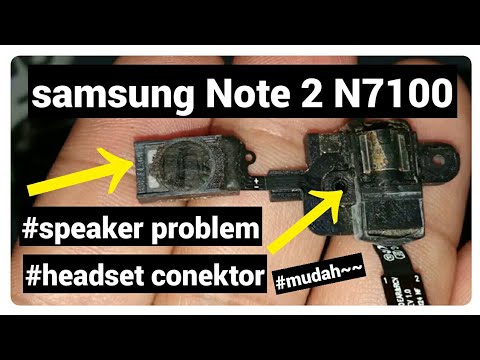 cara servis Samsung note 2 speaker tidak ada suara penelpon..