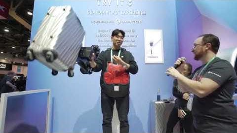 CES 2020 - Sarcos Robotics & Delta Airlines Guardian XO Exoskeleton Experience