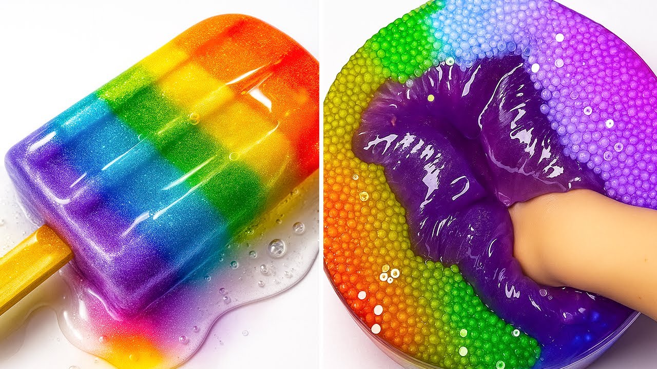 Расслабляющие АСМР-видео со слаймом для сна | Satisfying Slime No Talking ASMR 3785