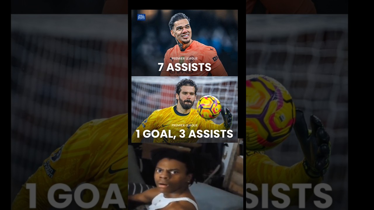 📊 🚨Premier League Stats: Ederson – 7 assists, Alisson – 1 goal, 3 assists, Ball-playing goalkeepers!
