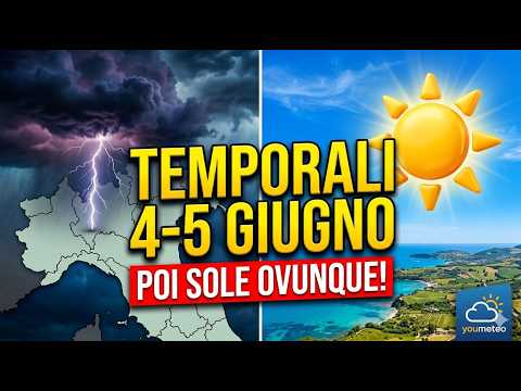 Video ? METEO: Ancora TEMPORALI, ma c'è la data del ritorno del SOLE!