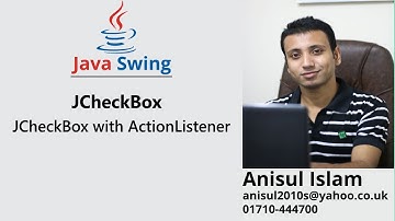Java Swing Bangla Tutorial 64 : JCheckBox with ActionListener